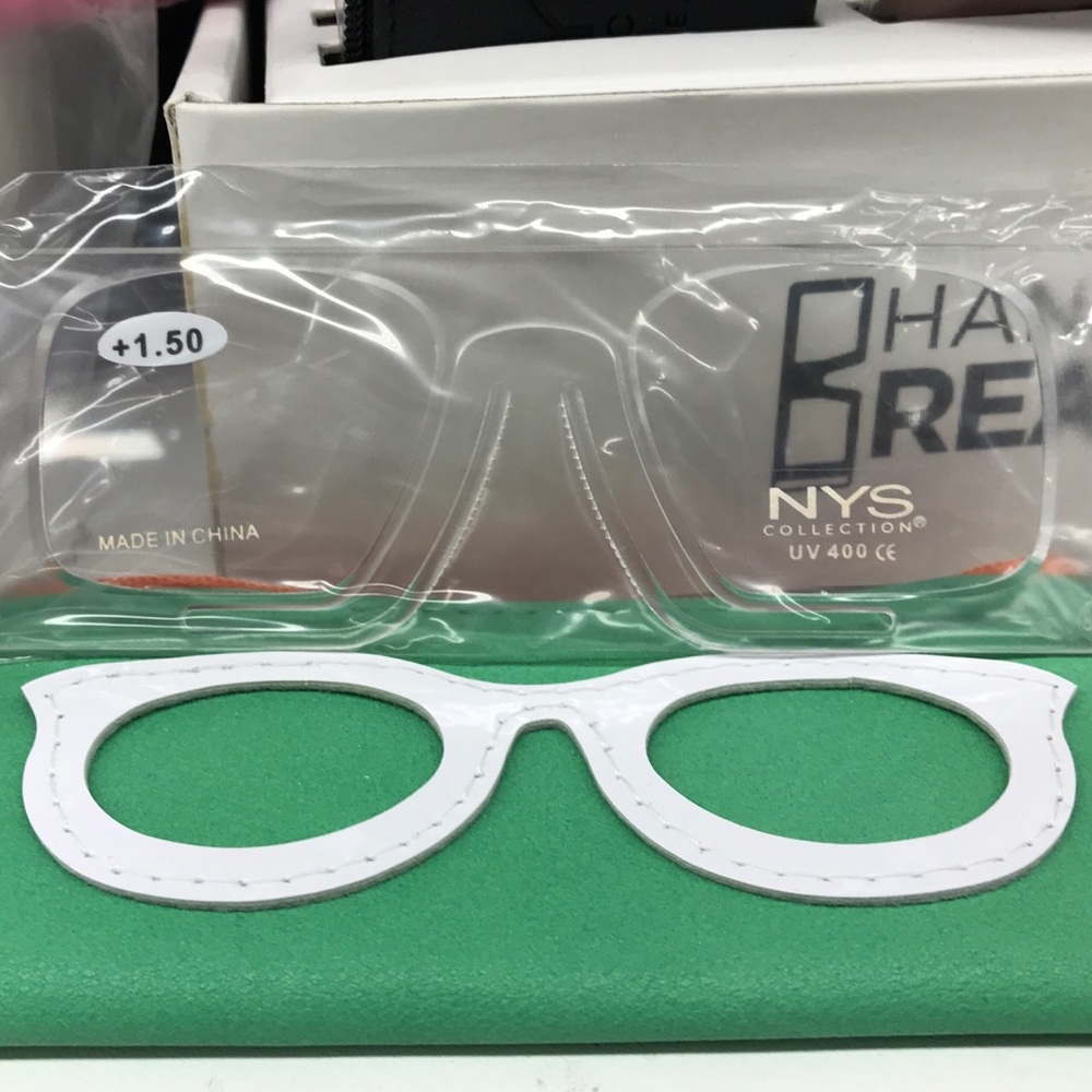 +1.50 NYS Collection Flat Armless Readers with colorful Zip pouch! ONLY 3 LEFT! - Picture 8 of 16